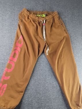 Studio By Supervsn Brown Sweatpants with Logo